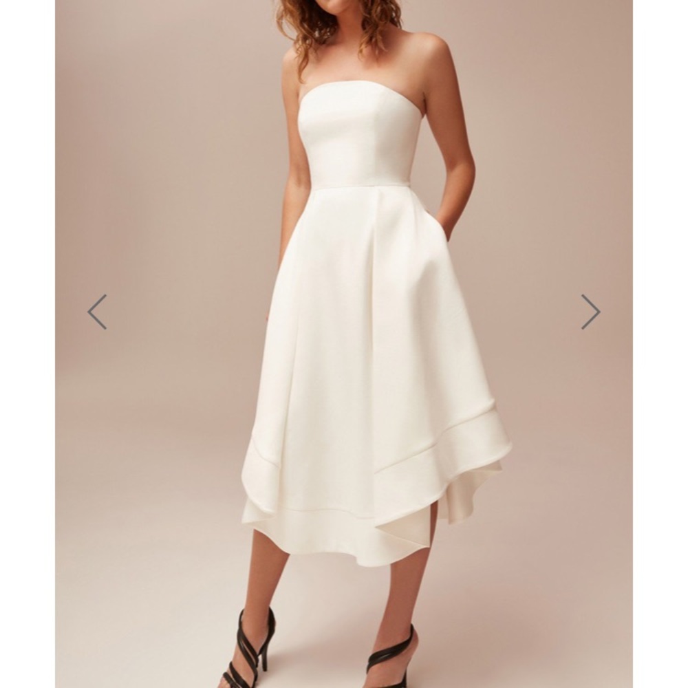 Formal white midi dress — never worn!!